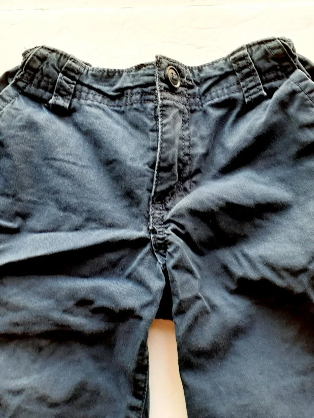 Children's Place Boys Shorts Cargo Navy Adjustable Waist 4T